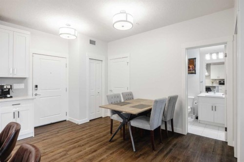 105-110 Auburn Meadows View Se, Calgary, AB - Indoor Photo Showing Dining Room