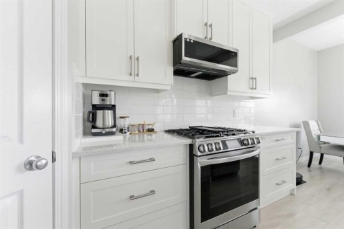 118 Saddletree Close Ne, Calgary, AB - Indoor Photo Showing Kitchen With Upgraded Kitchen