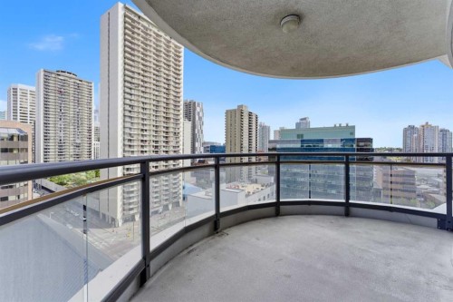 1302-1078 6 Avenue Sw, Calgary, AB - Outdoor With Balcony With View