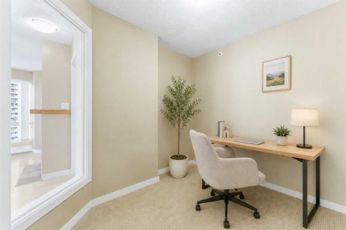 1302-1078 6 Avenue Sw, Calgary, AB - Indoor Photo Showing Office