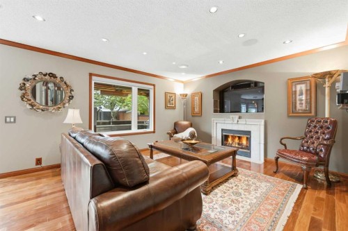 61 Millview Park Sw, Calgary, AB - Indoor With Fireplace