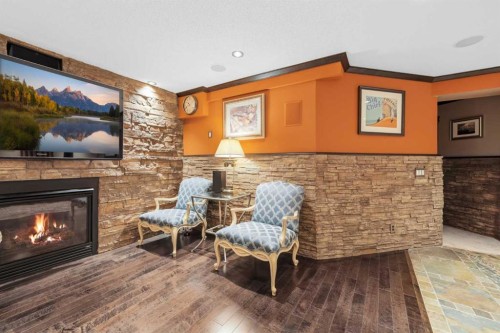 61 Millview Park Sw, Calgary, AB - Indoor Photo Showing Living Room With Fireplace