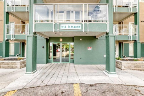 410-3111 34 Avenue Nw, Calgary, AB - Outdoor With Balcony With Exterior