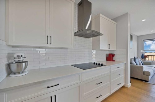 678 Cornerstone Avenue Ne, Calgary, AB - Indoor Photo Showing Kitchen With Upgraded Kitchen