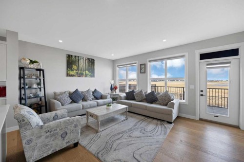 678 Cornerstone Avenue Ne, Calgary, AB - Indoor Photo Showing Living Room