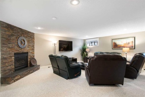 654 Lakeside Drive, Rural Vulcan County, AB - Indoor With Fireplace