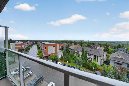 403-71 Shawnee Common Sw, Calgary, AB - Outdoor With Balcony With View