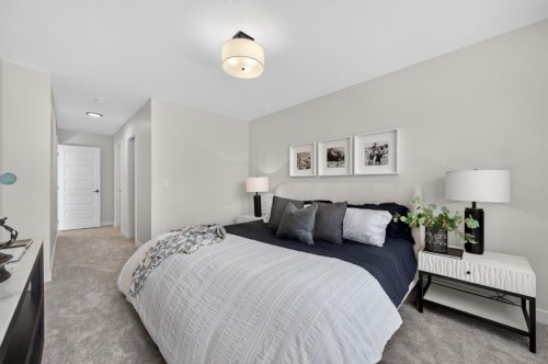 1059 Bayview Crescent, Airdrie, AB - Indoor Photo Showing Bedroom