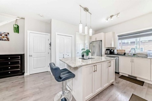 72 Cornerstone Avenue Ne, Calgary, AB - Indoor Photo Showing Kitchen With Upgraded Kitchen