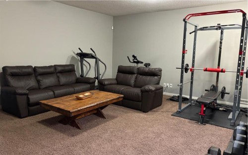 119 Auburn Bay Avenue Se, Calgary, AB - Indoor Photo Showing Gym Room