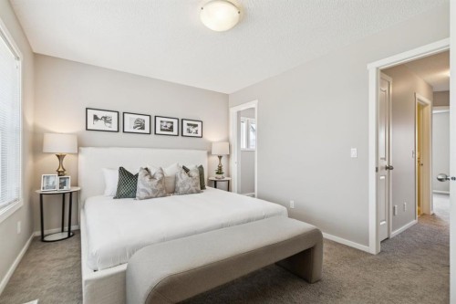 73 Marine Drive Se, Calgary, AB - Indoor Photo Showing Bedroom