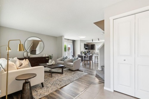 73 Marine Drive Se, Calgary, AB - Indoor Photo Showing Living Room