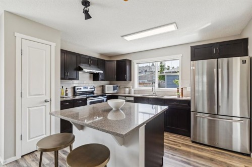 73 Marine Drive Se, Calgary, AB - Indoor Photo Showing Kitchen With Stainless Steel Kitchen With Upgraded Kitchen