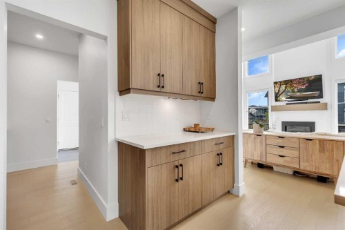 24 Alpine Common Sw, Calgary, AB - Indoor With Fireplace