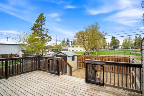 B-4810 47 Street, Olds, AB - Outdoor With Deck Patio Veranda With Exterior
