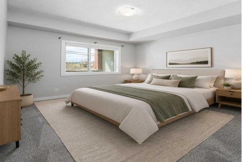 205-12 Sage Hill Terrace Nw, Calgary, AB - Indoor Photo Showing Bedroom
