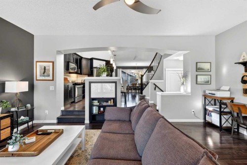 31 Cranford Close Se, Calgary, AB - Indoor Photo Showing Living Room