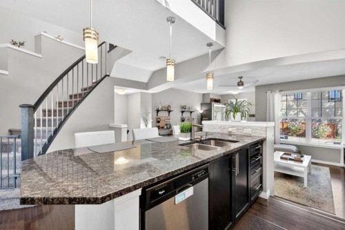 31 Cranford Close Se, Calgary, AB - Indoor Photo Showing Kitchen With Double Sink With Upgraded Kitchen