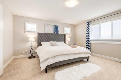 335 Morningside Crescent Sw, Airdrie, AB - Indoor Photo Showing Bedroom