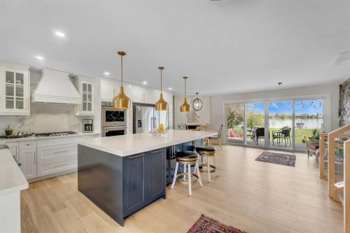272 West Chestermere Drive, Chestermere, AB - Indoor Photo Showing Kitchen With Stainless Steel Kitchen With Upgraded Kitchen