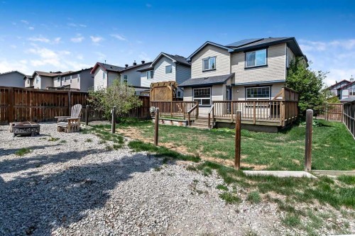 158 New Brighton Lane Se, Calgary, AB - Outdoor With Deck Patio Veranda