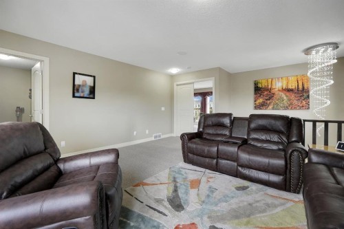 25 Redstone Path Ne, Calgary, AB - Indoor Photo Showing Living Room