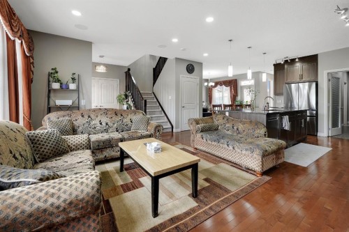 25 Redstone Path Ne, Calgary, AB - Indoor Photo Showing Living Room