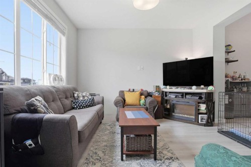 1240 Cornerstone Way Ne, Calgary, AB - Indoor Photo Showing Living Room