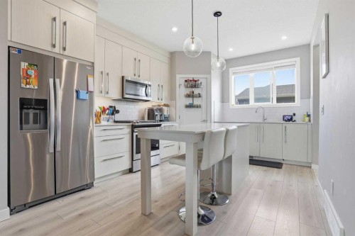 1240 Cornerstone Way Ne, Calgary, AB - Indoor Photo Showing Kitchen With Stainless Steel Kitchen With Upgraded Kitchen