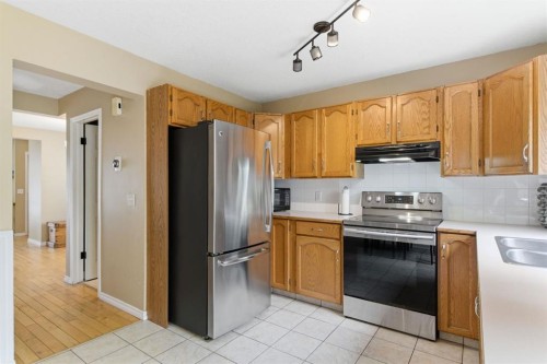 90 Coventry Lane Ne, Calgary, AB - Indoor Photo Showing Kitchen With Double Sink