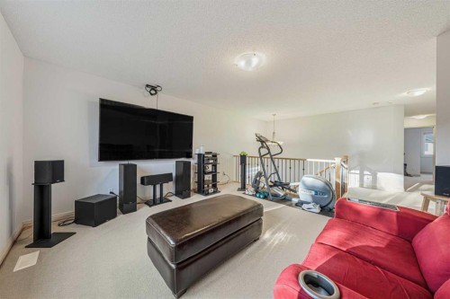 109 Silverado Creek Crescent Sw, Calgary, AB - Indoor Photo Showing Living Room