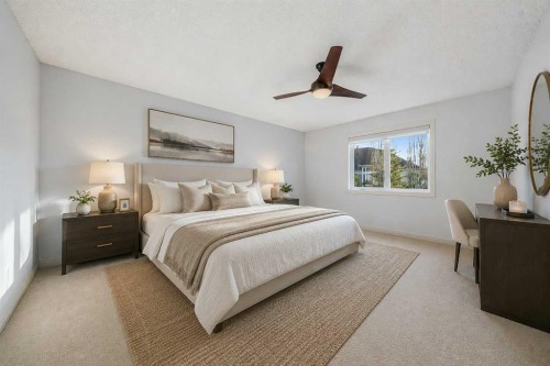 109 Silverado Creek Crescent Sw, Calgary, AB - Indoor Photo Showing Bedroom