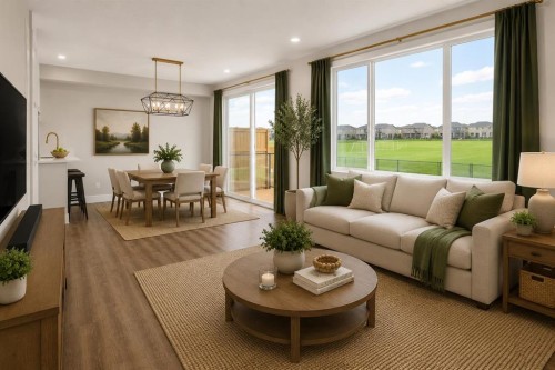 127 Creekstone Park Sw, Calgary, AB - Indoor Photo Showing Living Room