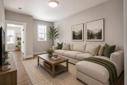 127 Creekstone Park Sw, Calgary, AB - Indoor Photo Showing Living Room