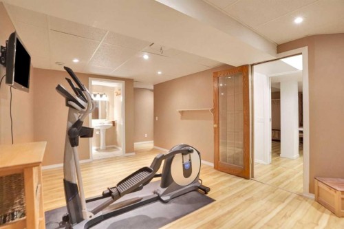 62 Macewan Park View Nw, Calgary, AB - Indoor Photo Showing Gym Room