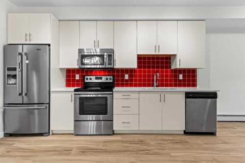 1205-215 Legacy Boulevard Se, Calgary, AB - Indoor Photo Showing Kitchen With Stainless Steel Kitchen