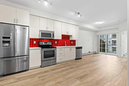 1205-215 Legacy Boulevard Se, Calgary, AB - Indoor Photo Showing Kitchen With Stainless Steel Kitchen