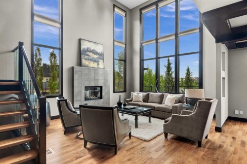 29 Quarry Court Se, Calgary, AB - Indoor With Fireplace