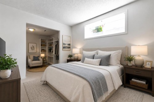 9 Chaparral Villas Se, Calgary, AB - Indoor Photo Showing Bedroom