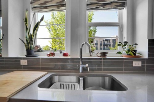 281 Walden Drive Se, Calgary, AB - Indoor Photo Showing Kitchen With Double Sink