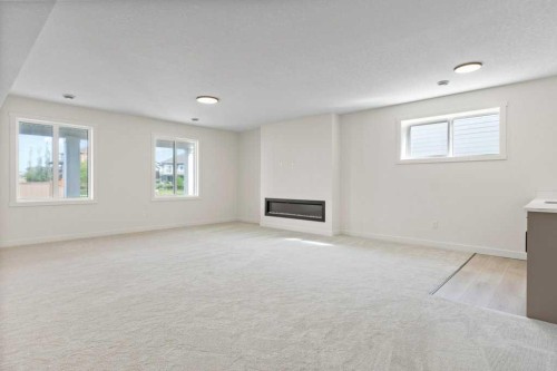 206 Monterey Bay Se, High River, AB - Indoor With Fireplace