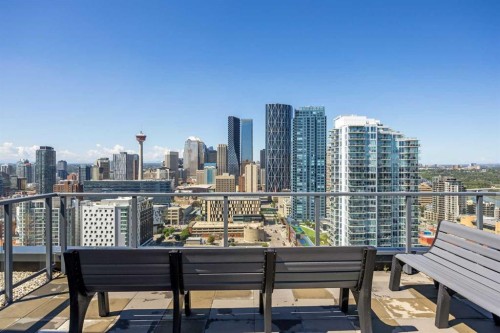 808-615 6 Avenue Se, Calgary, AB - Outdoor With Balcony With View