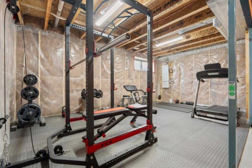 567 Evansborough Way Nw, Calgary, AB - Indoor Photo Showing Gym Room