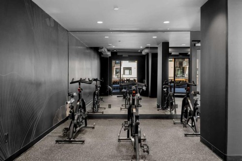 309-8375 Broadcast Avenue Sw, Calgary, AB - Indoor Photo Showing Gym Room