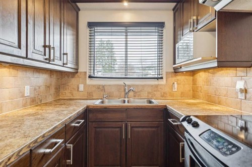 10-123 13 Avenue Ne, Calgary, AB - Indoor Photo Showing Kitchen With Double Sink