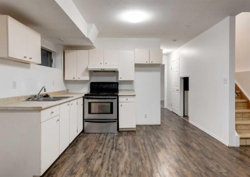 1135 37 Street Se, Calgary, AB - Indoor Photo Showing Kitchen With Double Sink