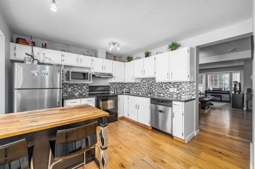 105 Bedford Manor Ne, Calgary, AB - Indoor Photo Showing Kitchen With Stainless Steel Kitchen With Upgraded Kitchen