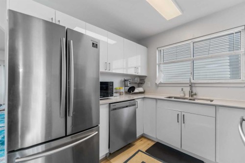3806 Catalina Boulevard Ne, Calgary, AB - Indoor Photo Showing Kitchen With Double Sink