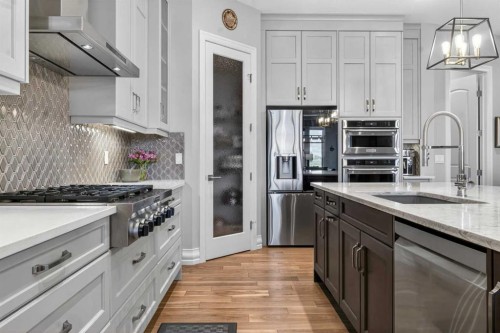 233 Spring Water Close, Heritage Pointe, AB - Indoor Photo Showing Kitchen With Upgraded Kitchen