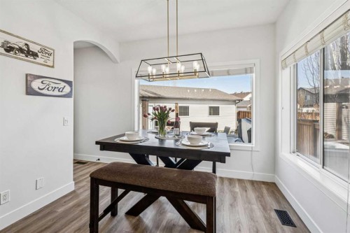 54 Elgin Meadows Green Se, Calgary, AB - Indoor Photo Showing Dining Room